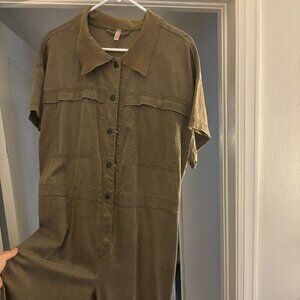 Free People Shortsleeve Jumpsuit